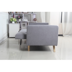 Sofá Cama 3 lugares TORINO Cinza Sofá Cama 3 lugares TORINO Cinza