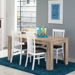 Mesa de Jantar Extensível OSCAR Cinza Natural