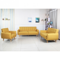 Pack Sofás 3+2+1 lugar CINDY Amarelo