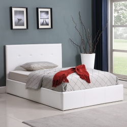 Cama de Casal BETTY 140x190cm Branco