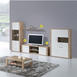 Pack Sala de Estar PARIS Carvalho Natura