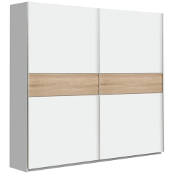 Roupeiro 2 portas deslizantes MATADOR 200cm Branco