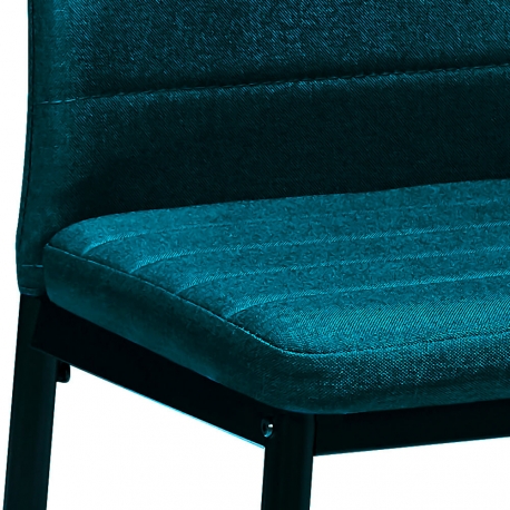 Pack de 6 Cadeiras de Sala ZARA II Tecido Azul