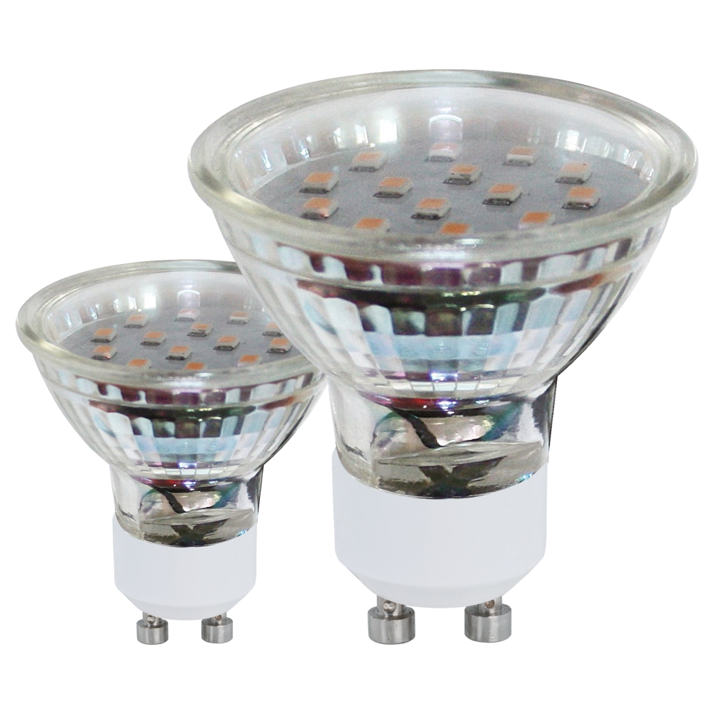 lâmpada led gu10 luz amarela 3w 3000k 11427 homycasa