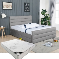 Pack Cama de Casal CHARLIE 140x190 cm + Colchão PALACIO 140x190cm
