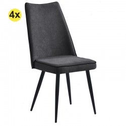 Pack 4 Cadeiras SPENCER (Cinza Escuro) - Packs de Cadeiras