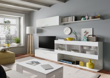 Estante TV ARAL VETRO Branco Brilho Estante TV ARAL VETRO Branco Brilho