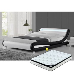 Pack Cama de Casal com LED...