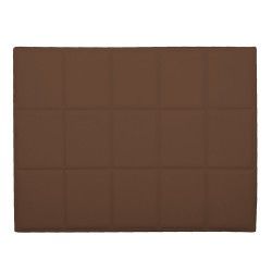 Cabeceira QUADRADOS Chocolate (Pele Sintética) 160 cm