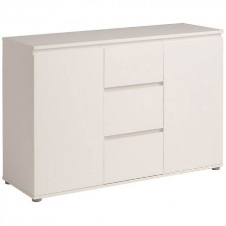 Aparador 2 Portas e 3 Gavetas MATRIX Branco Aparador 2 Portas e 3 Gavetas MATRIX Branco