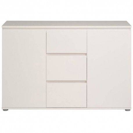Aparador 2 Portas e 3 Gavetas MATRIX Branco Aparador 2 Portas e 3 Gavetas MATRIX Branco