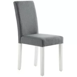 Cadeira ISABELINHO - cinzento com pés brancos
