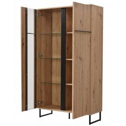 Elemento Bar SARDENHA Carvalho Artesanato e Preto