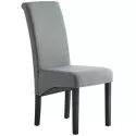Cadeira ISABEL - cinzento com pés pretos