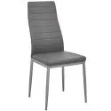 Cadeira ZARA II - cinzento (pele sintética)
