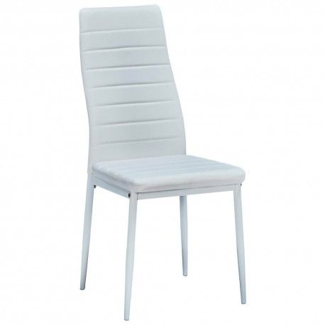 Cadeira de Sala ZARA II Branco (Pele Sintética) Cadeira de Sala ZARA II Branco (Pele Sintética)