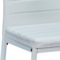 Cadeira ZARA II - branco (pele sintética)