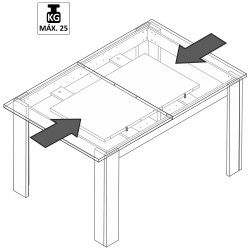 Mesa extensível BARCELONA (140-190 cm) Mesa extensível BARCELONA (140-190 cm)
