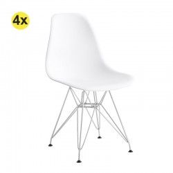 Pack de 4 Cadeiras de Sala EIFFEL (Branco)