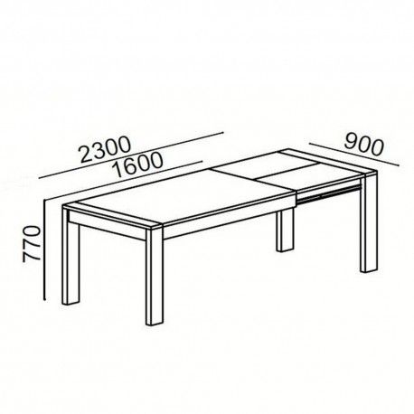 Mesa de Jantar Extensível MADRID (160-230 cm)