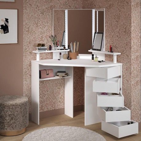 Toucador VOLAGE com luz LED Branco Toucador VOLAGE com luz LED Branco