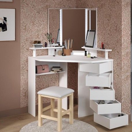 Toucador VOLAGE com luz LED Branco Toucador VOLAGE com luz LED Branco