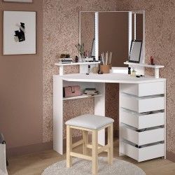 Toucador VOLAGE com luz LED Branco Toucador VOLAGE com luz LED Branco