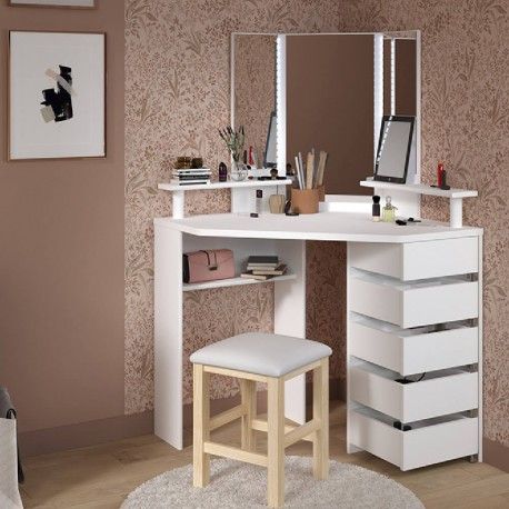 Toucador VOLAGE com luz LED Branco Toucador VOLAGE com luz LED Branco