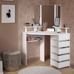 Toucador VOLAGE com luz LED Branco Toucador VOLAGE com luz LED Branco