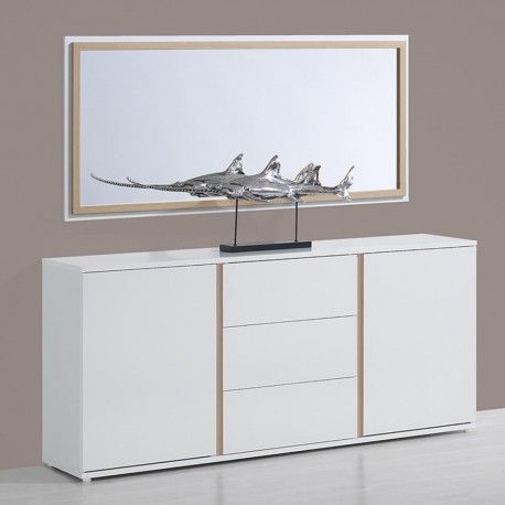 Aparador CHIADO Branco e Carvalho