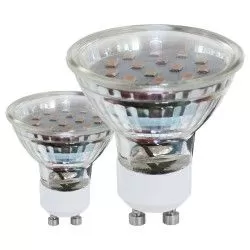 Lâmpada LED GU10 Luz Amarela 3W 3000K (11427) Transparente