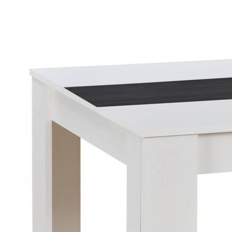 Mesa de Jantar DOMUS Branco e Preto Vulcano Mesa de Jantar DOMUS Branco e Preto Vulcano