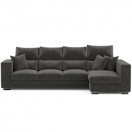 Sofá Chaise Longue ATLANTA Lado da Chaise Direita Antracite Sofá Chaise Longue ATLANTA Lado da Chaise Direita Antracite