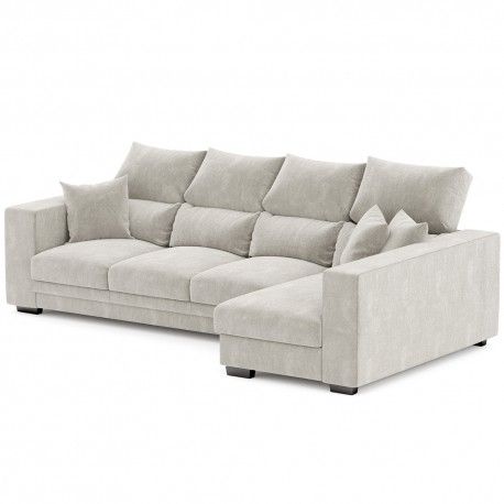 Sofá Chaise Longue ATLANTA Lado da Chaise Direita Bege Sofá Chaise Longue ATLANTA Lado da Chaise Direita Bege