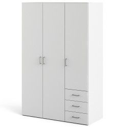 Roupeiro 3 Portas SPACE Branco Roupeiro 3 Portas SPACE Branco