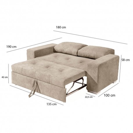 MIRA 3 Seater Sofa Double Bed - 3 Seater Sofas