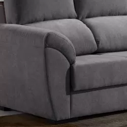 Sofá chaise longue LARNACA cinza