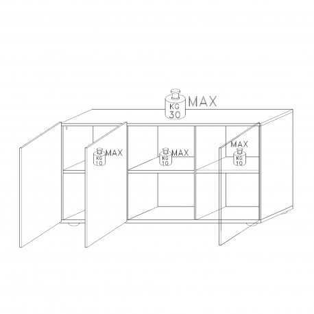 Aparador VITTORIA - Aparadores Aparador VITTORIA - Aparadores