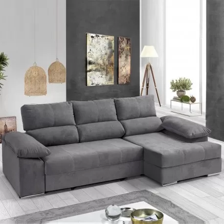 DANY Chaise Longue Double Sofa Bed - Sofas with Chaise Longue