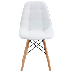 Pack 4 OLIVER Chairs (PU White) - Chair Packs