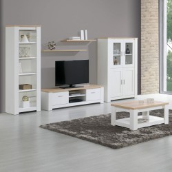 Estante FLORENÇA (64cm) - Branco e Carvalho Estante FLORENÇA (64cm) - Branco e Carvalho