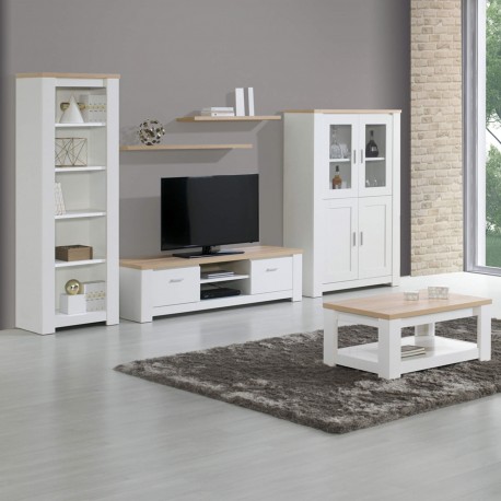 Estante FLORENÇA (64cm) - Branco e Carvalho Estante FLORENÇA (64cm) - Branco e Carvalho