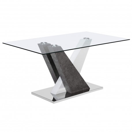 Mesa PATRICIO II branco e cinzento Mesa PATRICIO II branco e cinzento