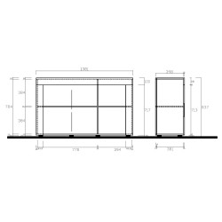 EASY 3 doors trimmer - Sideboards