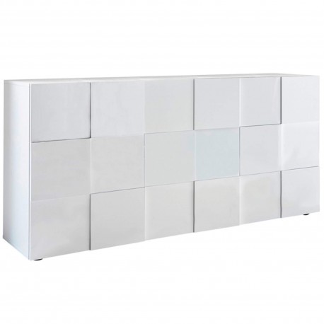 Aparador DAMA 3 portas Branco Brilho Aparador DAMA 3 portas Branco Brilho