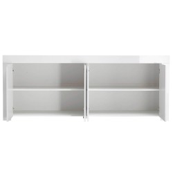 Aparador AMALFI 4 portas Branco Brilho Aparador AMALFI 4 portas Branco Brilho