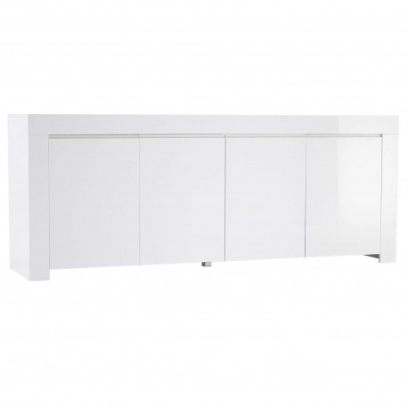 Aparador AMALFI 4 portas Branco Brilho Aparador AMALFI 4 portas Branco Brilho
