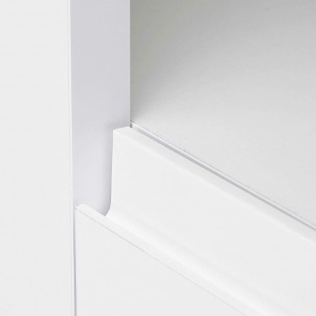 Aparador AMALFI 4 portas Branco Brilho Aparador AMALFI 4 portas Branco Brilho