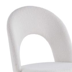 Cadeira LINDA branco pele ovelha Cadeira LINDA branco pele ovelha