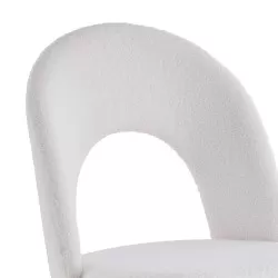 Pack 4 Cadeiras LINDA Branca (pele ovelha) - Chair Packs